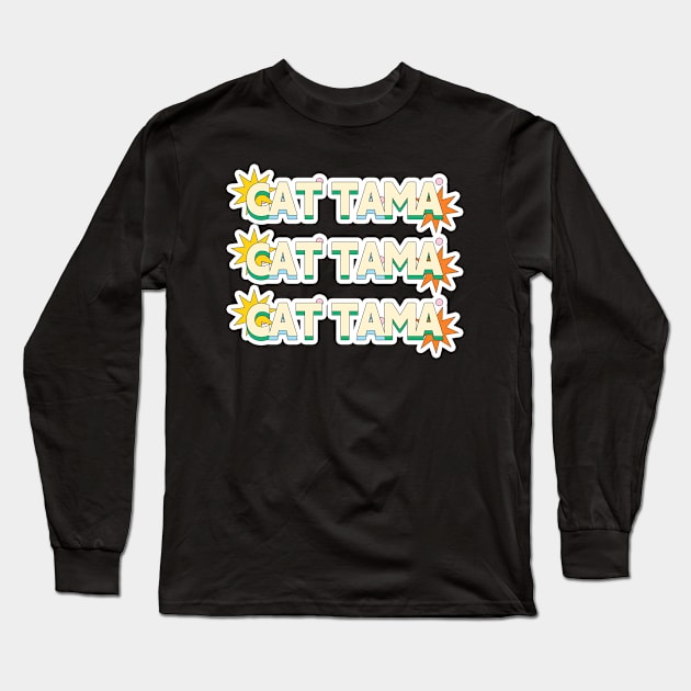 Cat Tama,Tama Super Station Master Long Sleeve T-Shirt by LycheeDesign